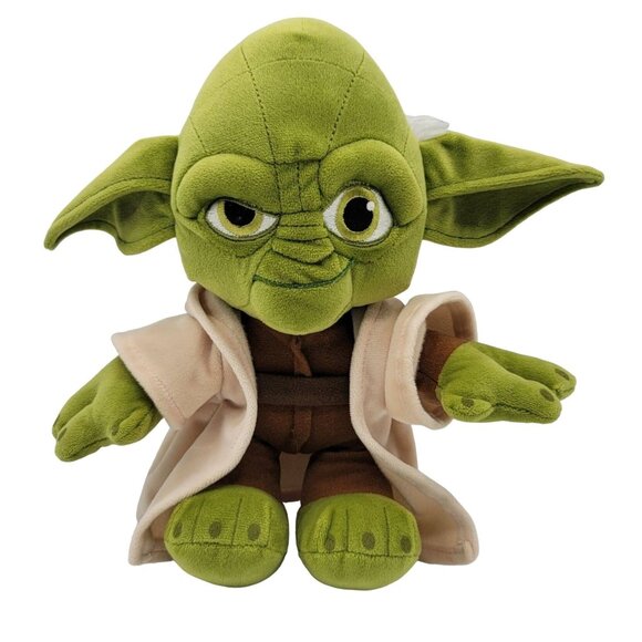 Star Wars Yoda Plush Doll Green 11.5" With Robe Lucasfilm Jedi Master Posh Paws - Picture 1 of 8